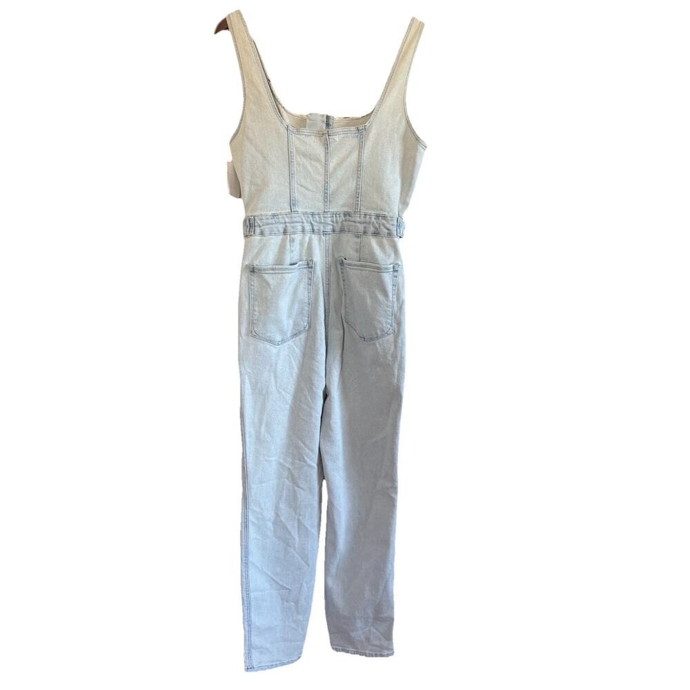 NWT Good American Sleeveless Fit For Success Jumpsuit Denim Size 3 (M) *FLAW - Picture 6 of 16